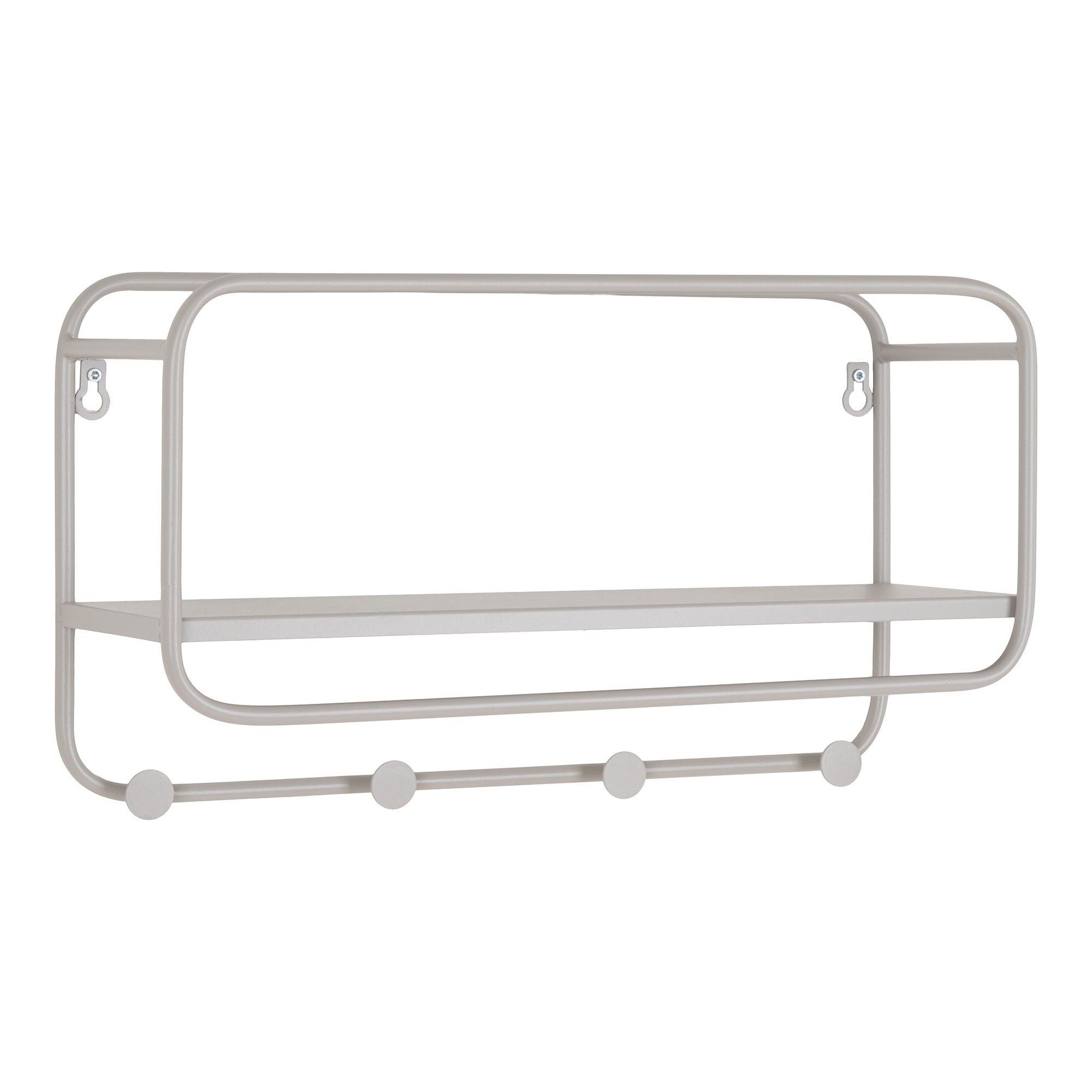 Feira – Hutablage, Stahl, grau, 45×15×25 cm